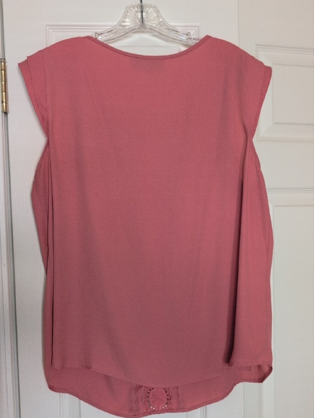 LOFT Rose Pink Cap Sleeve Blouse - Picture 5 of 6